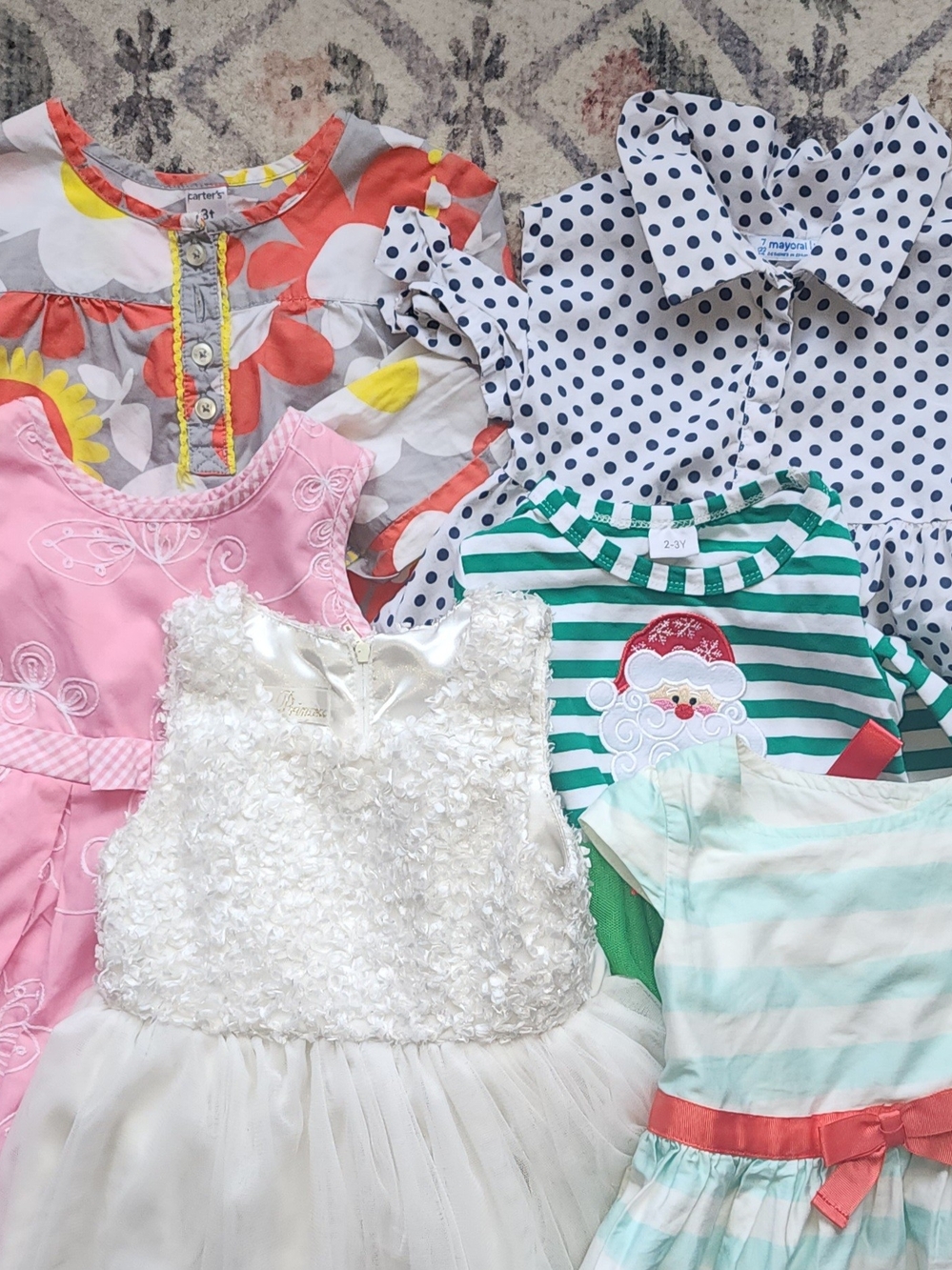 Assorted Girls' Floral and Striped Dresses And Tops 10 Pc Mix LOT Clothing Sz 3T - Picture 11 of 14